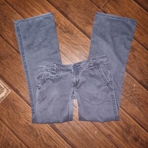 Aeropostale Women's Ultra Low Rise Y2K Pants in Blue